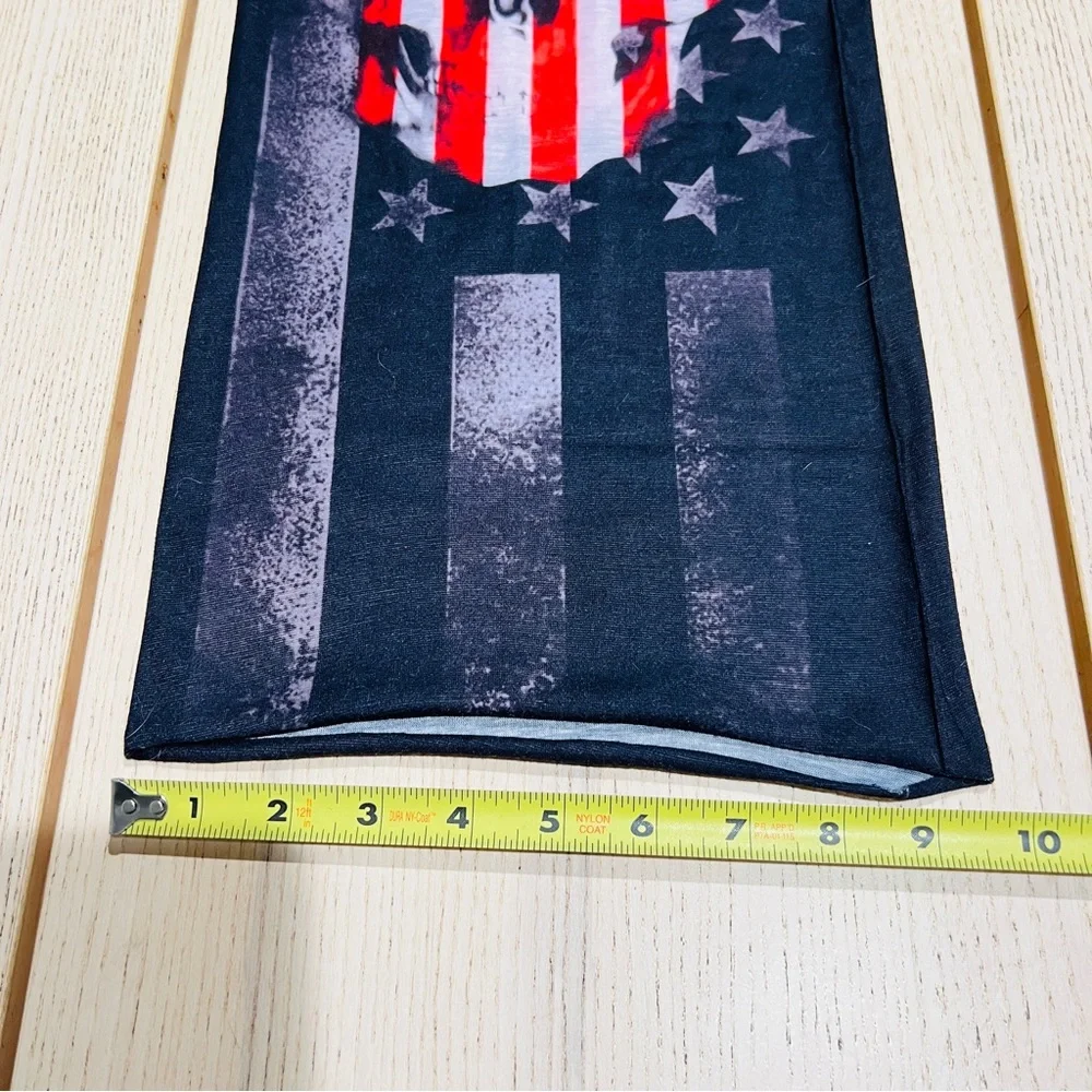 American Flag Skull Balaclava Mask Gaiter Neck Biker Bandana sport Face Cover